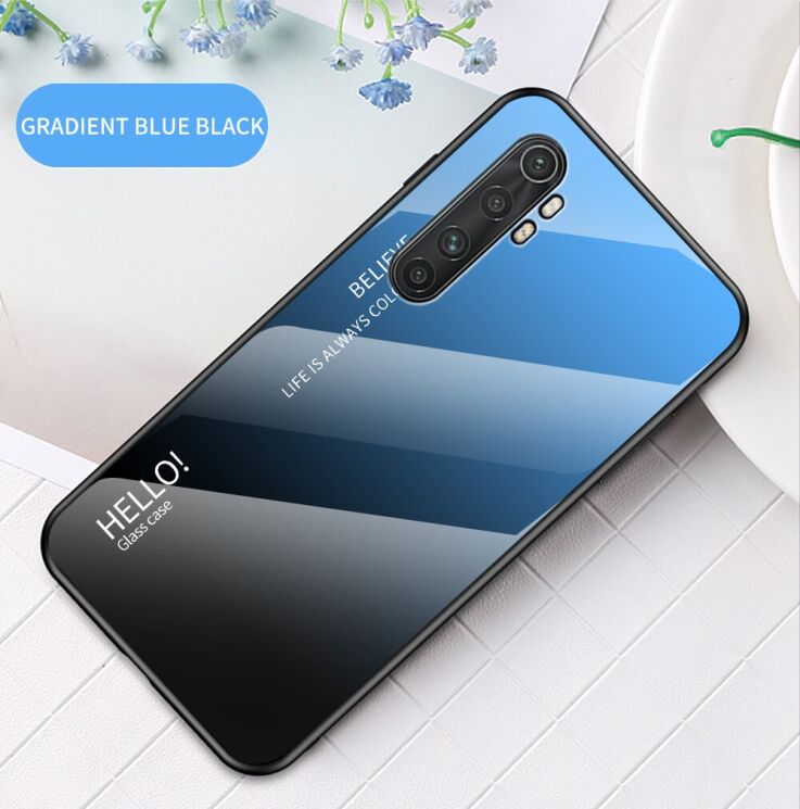 Захисний чохол Deexe Gradient Color для Xiaomi Mi Note 10 Lite - Black / Blue: фото 2 з 10