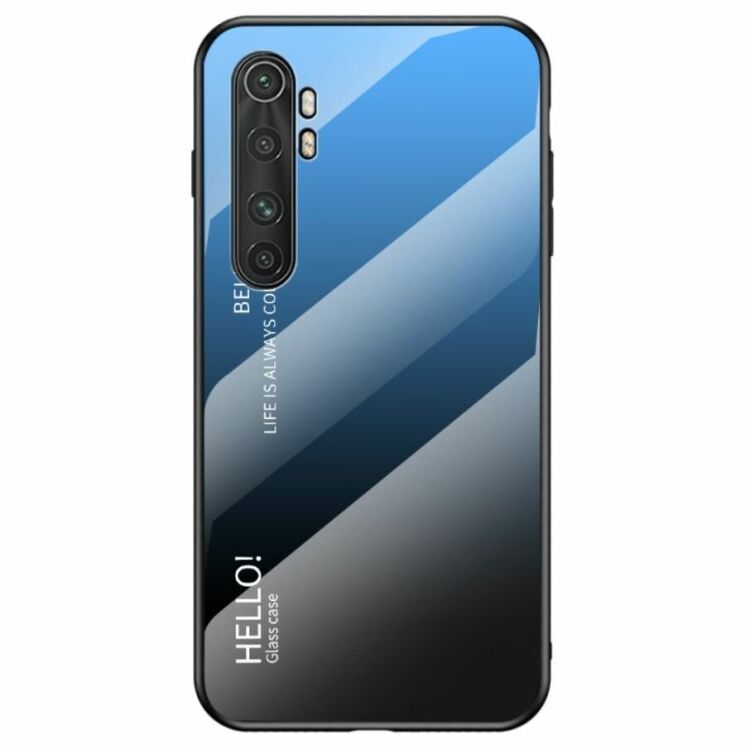 Захисний чохол Deexe Gradient Color для Xiaomi Mi Note 10 Lite - Black / Blue: фото 1 з 10