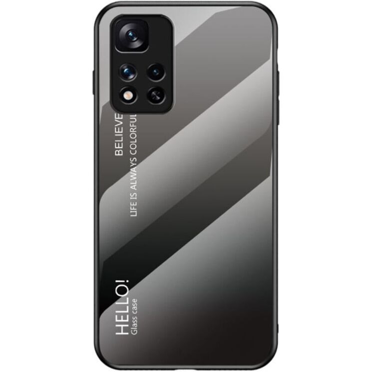 Защитный чехол Deexe Gradient Color для Xiaomi Redmi Note 11 Pro (Chinese) / Note 11 Pro+ - Black / Grey: фото 1 из 9