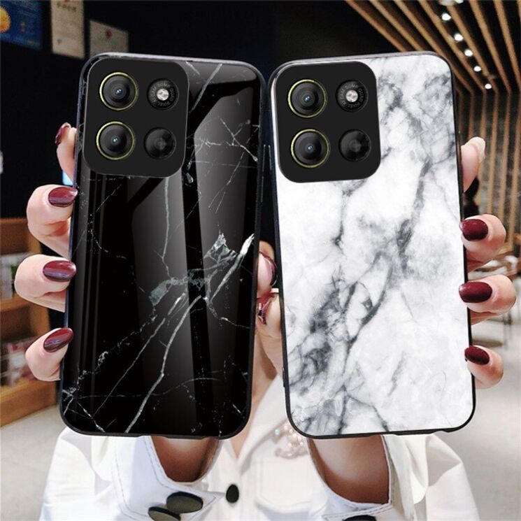 Захисний чохол Deexe Gradient Pattern для Motorola Moto G15 - White: фото 6 з 6