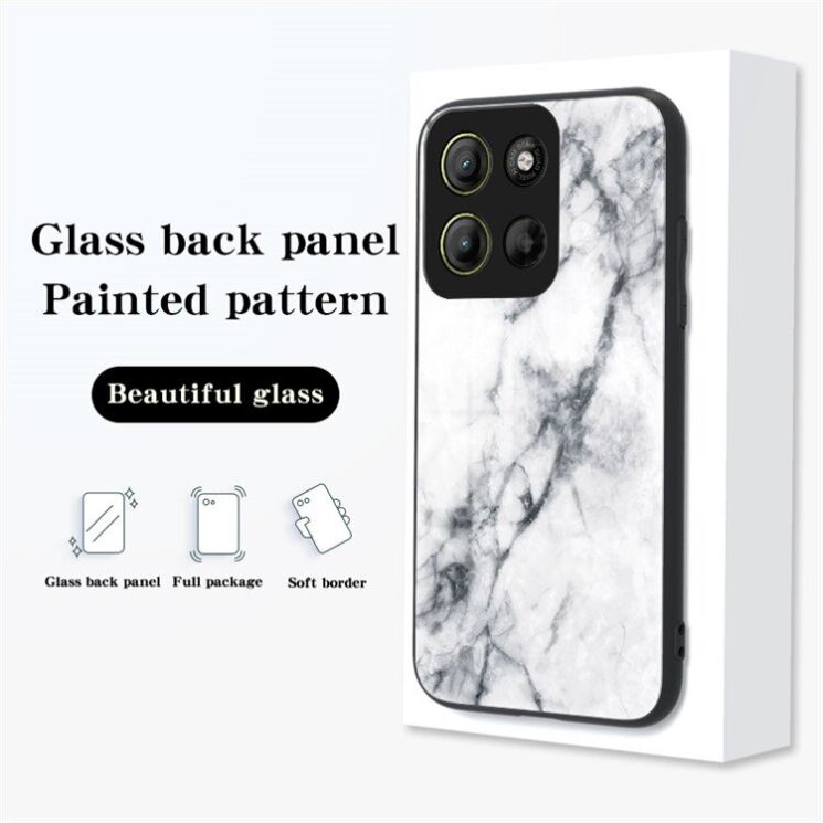 Захисний чохол Deexe Gradient Pattern для Motorola Moto G15 - White: фото 2 з 6