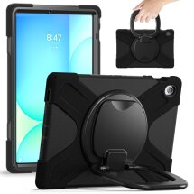 Защитный чехол Deexe Hand Grip для Samsung Galaxy Tab S10 FE Plus - Black: фото 1 из 17