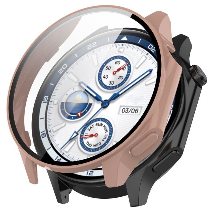 Защитный чехол Deexe Hard Frame для OPPO Watch X / OnePlus Watch 2 - Pink: фото 1 из 7