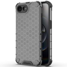 Защитный чехол Deexe Honeycomb Series для iPhone 17e / 16e - Black: фото 1 из 7