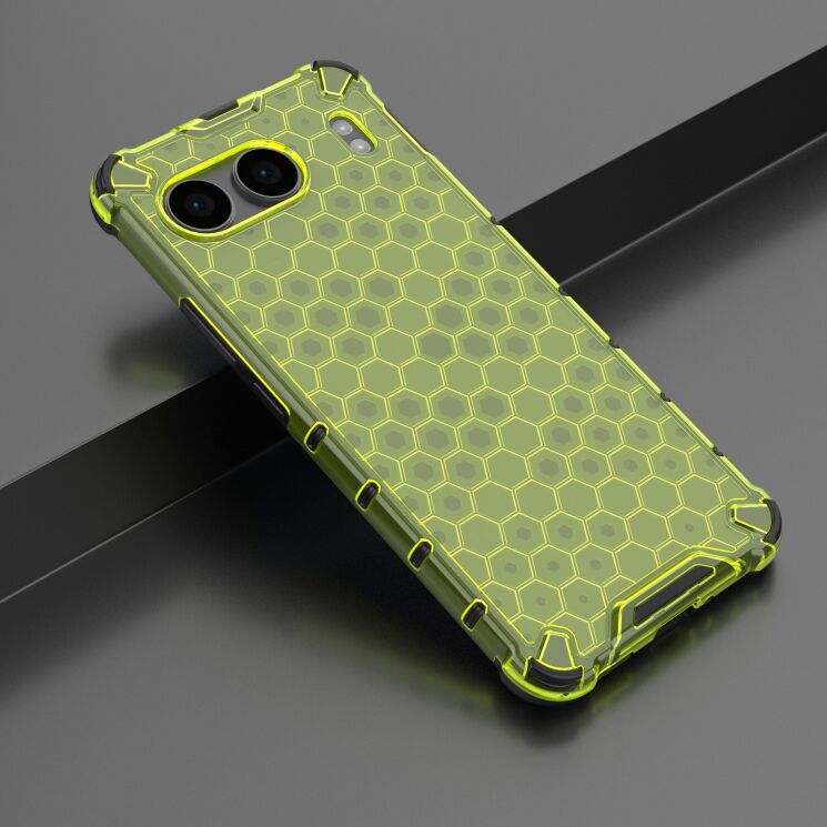 Захисний чохол Deexe Honeycomb Series для OnePlus Nord 4 - Green: фото 3 з 5