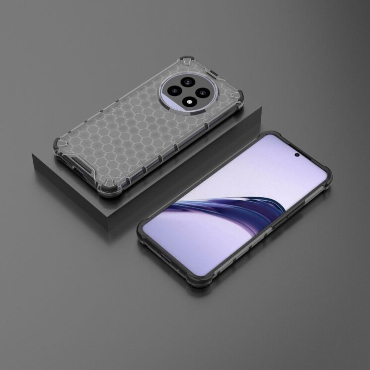 Защитный чехол Deexe Honeycomb Series для Realme 13 Pro / 13 Pro Plus - Black: фото 2 из 5