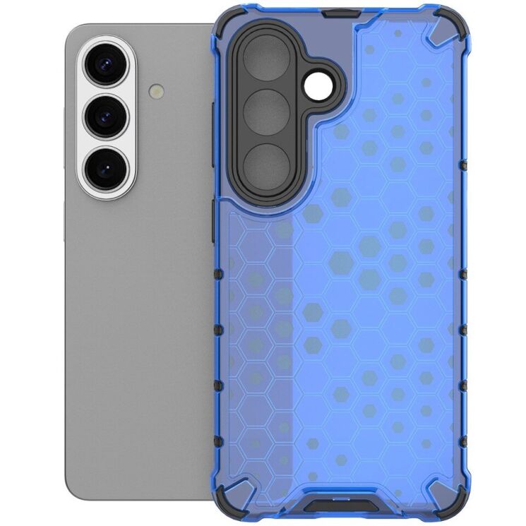 Защитный чехол Deexe Honeycomb Series для Samsung Galaxy S26 Ultra - Blue: фото 2 из 6