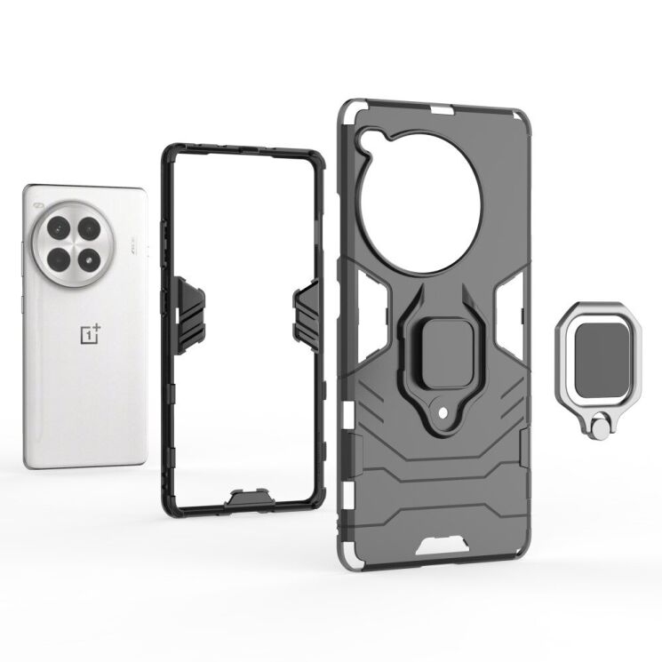 Защитный чехол Deexe Hybrid Case для OnePlus Ace 3 Pro - Black: фото 5 из 6