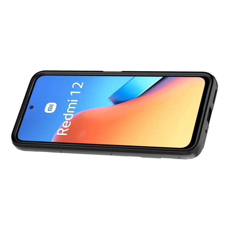 Захисний чохол Deexe Hybrid Case для Xiaomi Redmi 12 - Black: фото 3 з 8