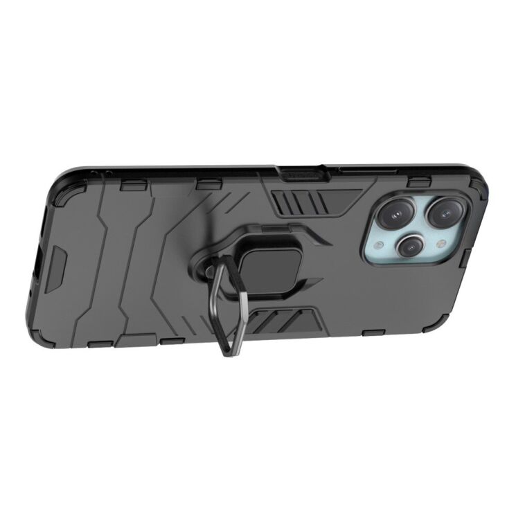 Захисний чохол Deexe Hybrid Case для Xiaomi Redmi 12 - Black: фото 2 з 8
