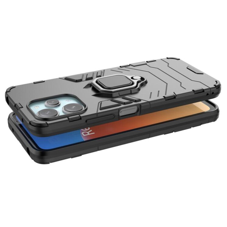 Захисний чохол Deexe Hybrid Case для Xiaomi Redmi 12 - Black: фото 5 з 8