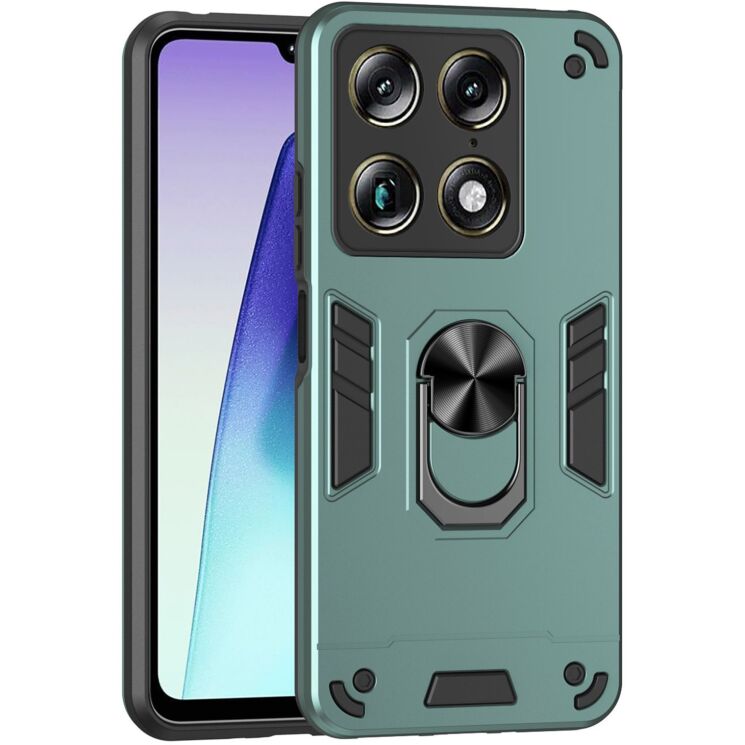 Защитный чехол Deexe Hybrid Shell для Motorola Signature - Green: фото 1 из 7