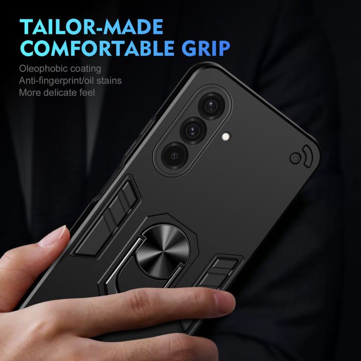 Защитный чехол Deexe Hybrid Shell для Samsung Galaxy A57 (A576) - Blue: фото 5 из 7