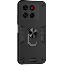 Защитный чехол Deexe Hybrid Shell для ZTE Blade A56 - Black: фото 1 из 7