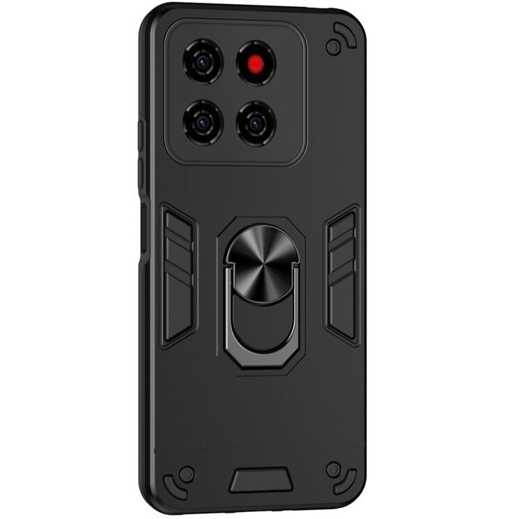 Защитный чехол Deexe Hybrid Shell для ZTE Blade A56 - Black: фото 1 из 7