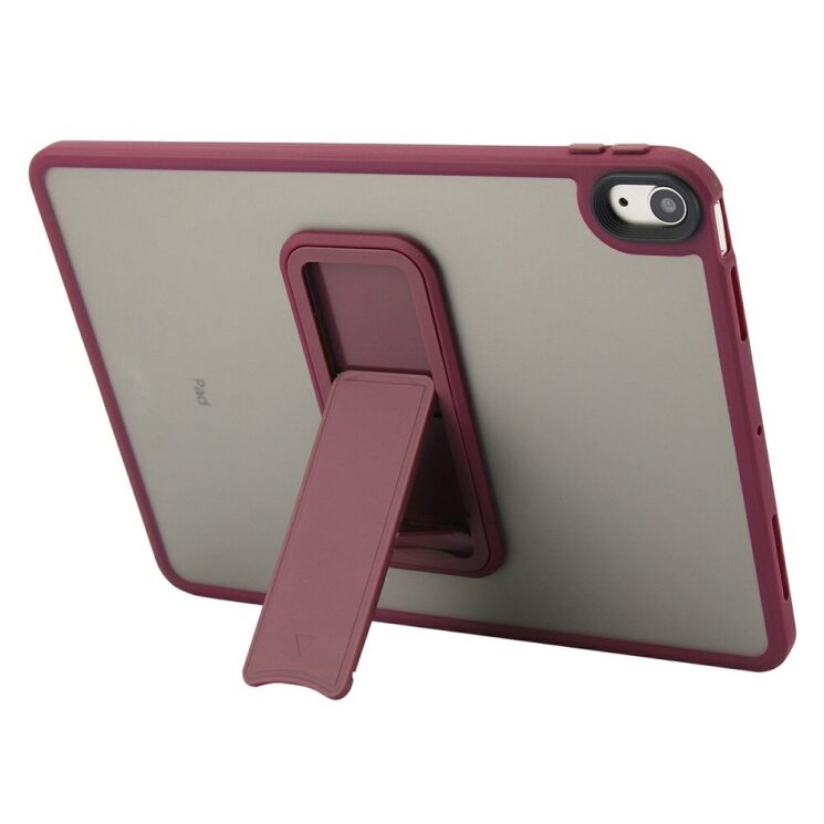 Защитный чехол Deexe Kick Shell для Apple iPad 10.9 (2022) / iPad 11 (2025) - Wine Red: фото 2 из 10