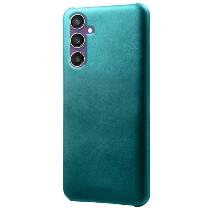 Захисний чохол Deexe Leather Back Cover для Samsung Galaxy S23 FE - Green: фото 1 з 4