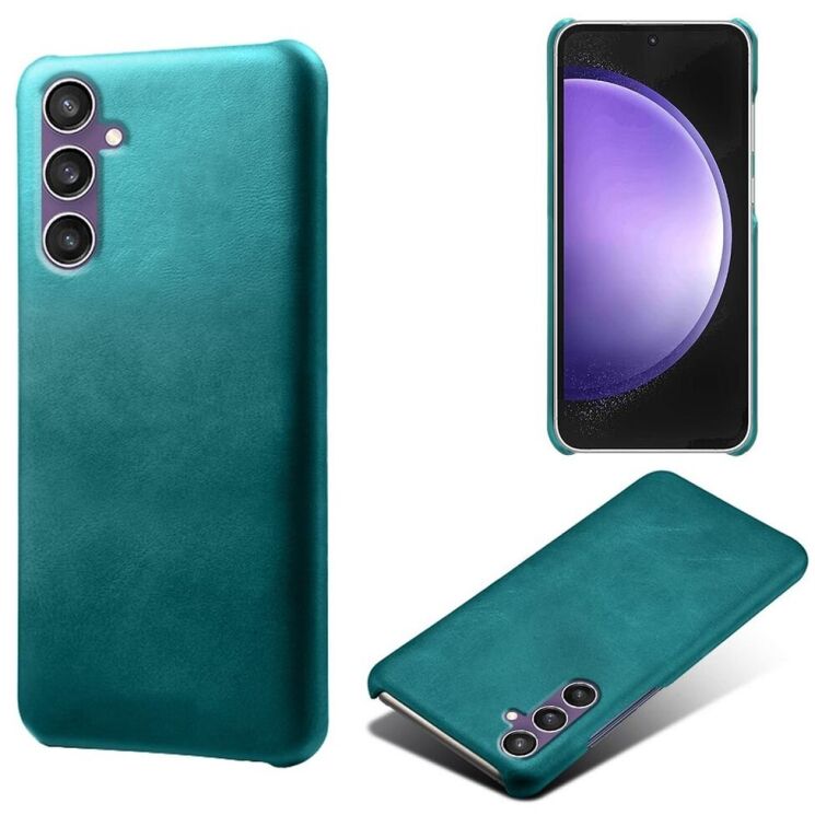 Захисний чохол Deexe Leather Back Cover для Samsung Galaxy S23 FE - Green: фото 2 з 4