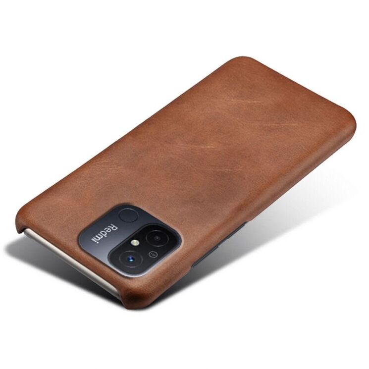 Захисний чохол Deexe Leather Back Cover для Xiaomi Redmi 12C - Brown: фото 3 з 4