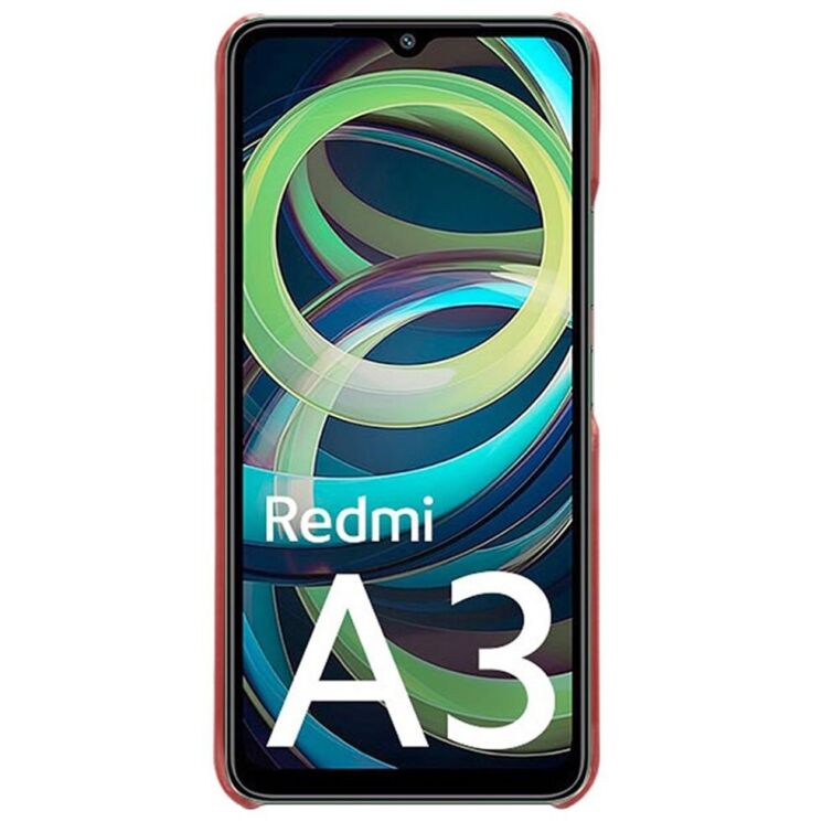 Защитный чехол Deexe Leather Back Cover для Xiaomi Redmi A3 - Red: фото 4 из 4