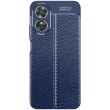 Защитный чехол Deexe Leather Cover для OPPO A17 - Blue (312904L)