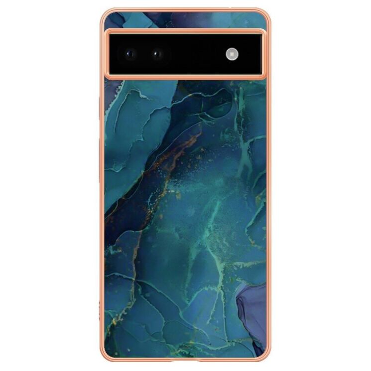 Защитный чехол Deexe Marble Case для Google Pixel 6a - Green: фото 2 из 8