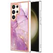 Защитный чехол Deexe Marble Style для Samsung Galaxy S24 Ultra - Light Purple (343334LV)