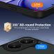 Захисний чохол Deexe Matte Skin Kickstand with MagSafe для Xiaomi Poco X8 Pro - Transparent / Black (409064H). Фото 6 з 8