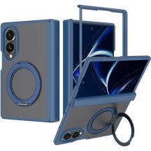 Защитный чехол Deexe Matte Skin Kickstand with MagSafe (FF) для Samsung Galaxy Fold 8 - Blue: фото 1 из 8