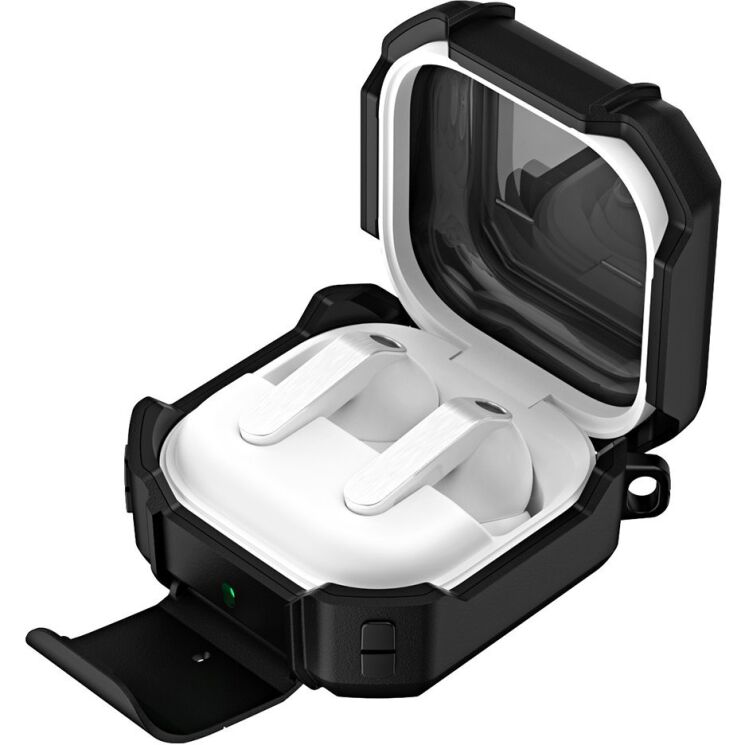 Захисний чохол Deexe Orbit Shield для Samsung Galaxy Buds 4 / Buds 4 Pro - Black: фото 2 з 8