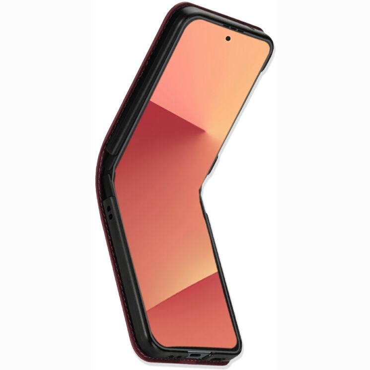 Захисний чохол Deexe Rhombus Card для Samsung Galaxy Flip 8 - Red: фото 3 з 6