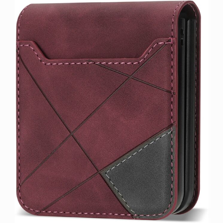 Захисний чохол Deexe Rhombus Card для Samsung Galaxy Flip 8 - Red: фото 4 з 6