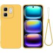 Защитный чехол Deexe Silicone Case для Infinix Hot 50i - Yellow (368700Y)