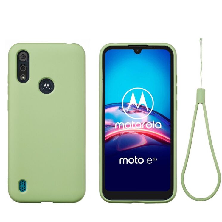 Силиконовый (TPU) чехол Deexe Silicone Case для Motorola Moto E6S / Moto E6i - Green: фото 2 из 6