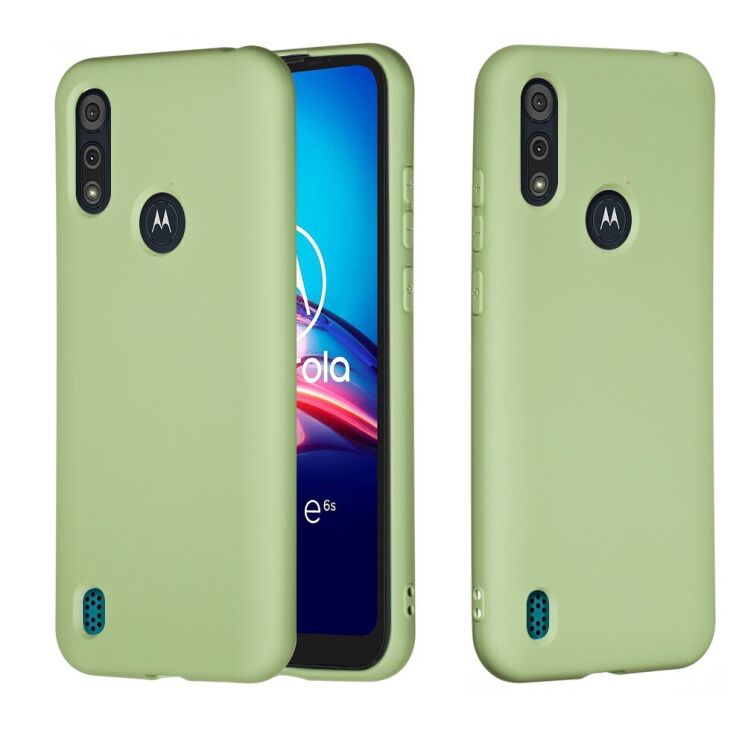 Силиконовый (TPU) чехол Deexe Silicone Case для Motorola Moto E6S / Moto E6i - Green: фото 1 из 6