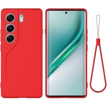 Защитный чехол Deexe Silicone Case для TECNO Camon 40 (CM5) - Red: фото 1 из 9