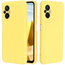 Защитный чехол Deexe Silicone Case для Xiaomi Poco M5 - Yellow: фото 1 из 7