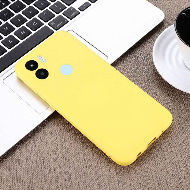 Защитный чехол Deexe Silicone Case для Xiaomi Redmi A1+ / A2+ - Yellow: фото 3 из 6