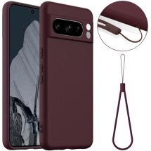 Защитный чехол Deexe Silicone Case with MagSafe для Google Pixel 8 Pro - Wine Red: фото 1 из 9