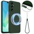 Защитный чехол Deexe Silicone Case with MagSafe для Samsung Galaxy A27 (A276) - Dark Green (408624DG)
