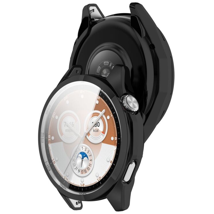 Защитный чехол Deexe Silicone Frame для Huawei Watch GT 6 (46 mm) - Black: фото 2 из 5