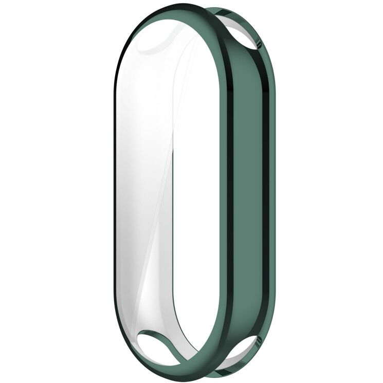 Захисний чохол Deexe Silicone Frame для Xiaomi Mi Smart Band 10 - Green: фото 2 з 4