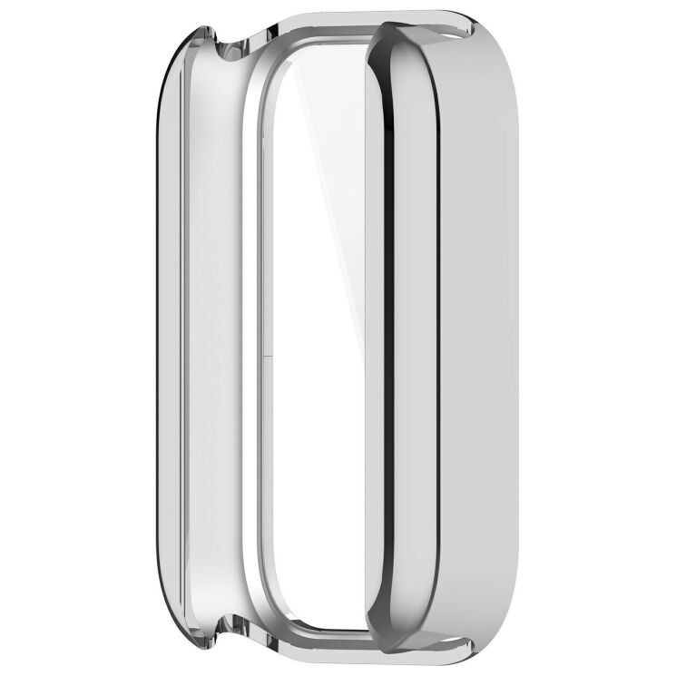 Захисний чохол Deexe Silicone Frame для Xiaomi Smart Band 11 Active - Silver: фото 5 з 7