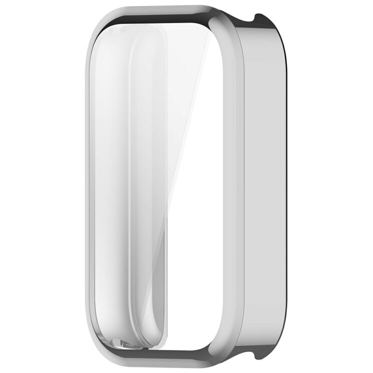 Захисний чохол Deexe Silicone Frame для Xiaomi Smart Band 11 Active - Silver: фото 4 з 7
