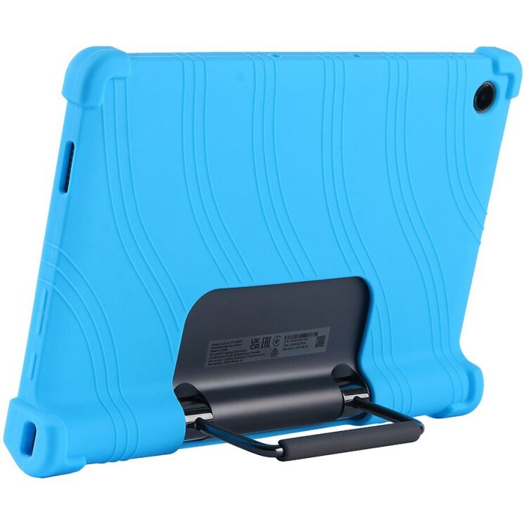 Захисний чохол Deexe Silicone Kickstand для Lenovo Yoga Tab 11 - Sky Blue: фото 3 з 8