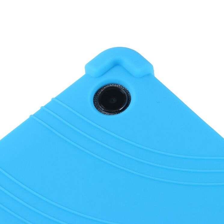 Захисний чохол Deexe Silicone Kickstand для Lenovo Yoga Tab 11 - Sky Blue: фото 7 з 8