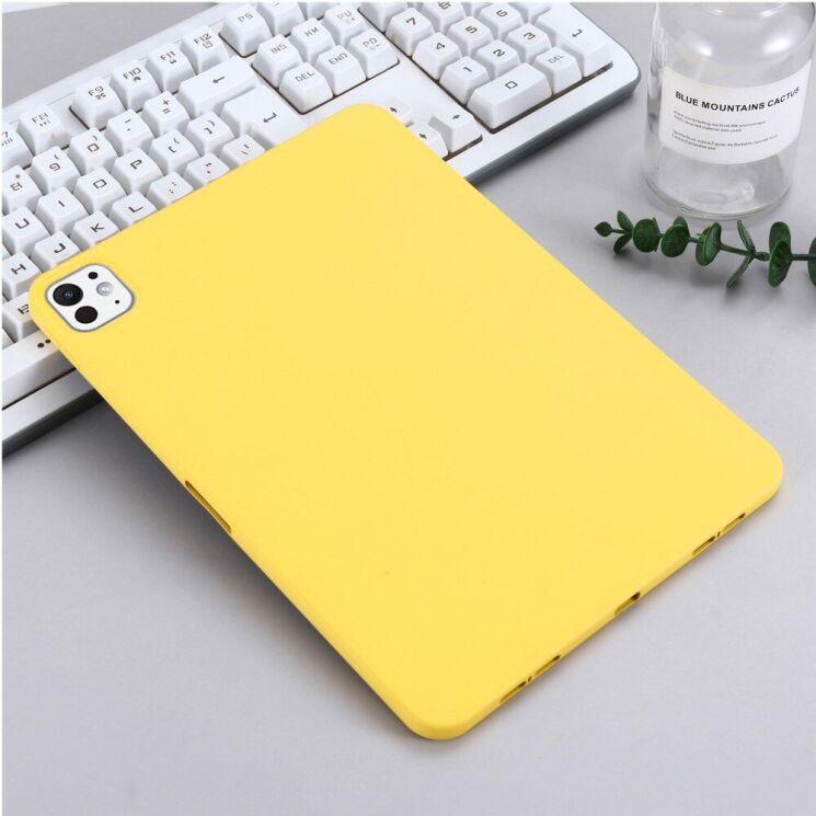 Защитный чехол Deexe Silicone Shell для Apple iPad Pro 11 (2024) - Yellow: фото 5 из 9