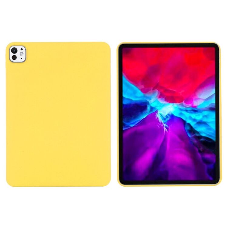 Защитный чехол Deexe Silicone Shell для Apple iPad Pro 11 (2024) - Yellow: фото 2 из 9