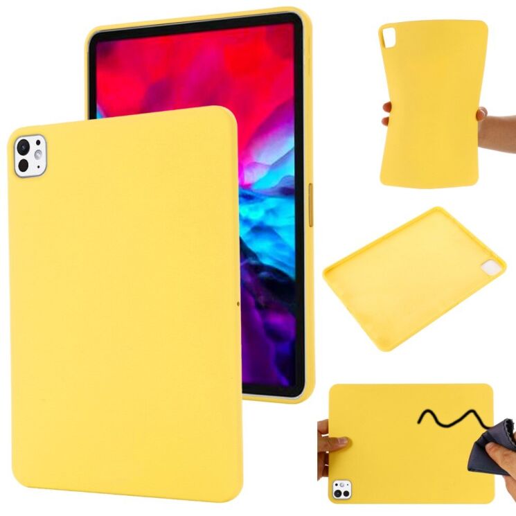 Защитный чехол Deexe Silicone Shell для Apple iPad Pro 11 (2024) - Yellow: фото 1 из 9