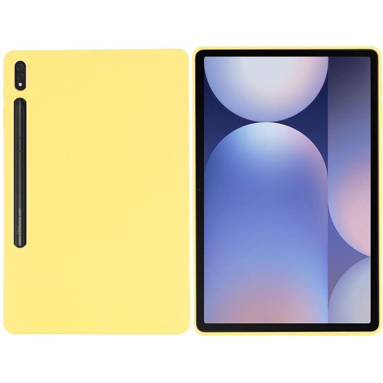 Защитный чехол Deexe Silicone Shell для Samsung Galaxy Tab S10 Plus - Yellow: фото 1 из 8